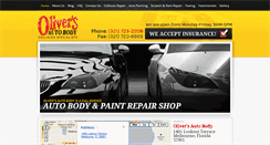 Desktop Screenshot of oliversautobody.com